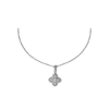 Bartorelli Italian Jewels | COLLANA GIROCOLLO IN ORO BIANCO CON PENDENTE FIORE IN DIAMANTI - 1GA0270199/2 (1)