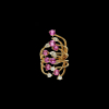 Bartorelli Italian Jewels | ANELLO RAMI IN ORO ROSA CON ZAFFIRI ROSA E DIAMANTI - 3R00086DSPP (2)