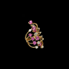 Bartorelli Italian Jewels | ANELLO RAMI IN ORO ROSA CON ZAFFIRI ROSA E DIAMANTI - 3R00086DSPP (5)