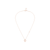 Fred | COLLANA PRETTY WOMAN MODELLO PICCOLO IN ORO ROSA CON PAV&Egrave; DI DIAMANTI - 7B0257 - 7B0257 (1)