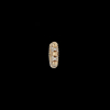 Bartorelli Italian Jewels | MONO ORECCHINO PIRAMIDI CERCHIO PICCOLO MODELLO SOTTILE IN ORO ROSA E PAVE' DIAMANTI BIANCHI - VE27813DP-MONO (2)