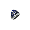 Bartorelli Italian Jewels | Anello in oro brunito 18 carati con diamanti e zaffiri blu - 94270157 (1)