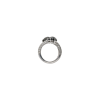 Bartorelli Italian Jewels | ANELLO CONTRARIE IN ORO BIANCO CON DIAMANTI NERI E PAV&Eacute; DI DIAMANTI BIANCHI - BAAN48 (3)