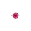 Bartorelli Italian Jewels | ANELLO IN ORO BIANCO CON RUBELLITE E DIAMANTI - F.141D (2)