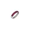 Bartorelli Italian Jewels | ANELLO A FASCIA IN ORO BIANCO CON DEMI-PAV&Egrave; DI RUBINI - VR09516RUW (1)