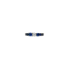 Bartorelli Italian Jewels | ANELLO VERETTA GIRO INTERO IN ORO NERO CON ZAFFIRI BLU E DIAMANTE SOLITARIO - VR21696SBDBW (2)