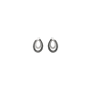Bartorelli Italian Jewels | ORECCHINI OVALI IN ORO BIANCO CON PAV&Egrave; DI DIAMANTI BIANCHI E DIAMANTI NERI - VE09508DKDW (1)
