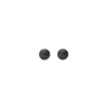 Bartorelli Italian Jewels | ORECCHINI A LOBO SFERA PICCOLA IN ORO ROSA CON PAV&Egrave; DI DIAMANTI NERI - VE21994DKP (1)