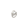 Bartorelli Italian Jewels | ANELLO IN ORO BIANCO CON PERLA FULL PAV&Eacute; DI DIAMANTI ANCHE SUL GAMBO - F.12 (1)