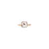 Pomellato | ANELLO NUDO - ANELLO IN ORO ROSA CON CASTONE IN ORO BIANCO E TOPAZIO BIANCO SFACCETTATO - A.A110/O6/TB - PAA1100O6000000TB (2)