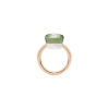 Pomellato | ANELLO NUDO - ANELLO IN ORO ROSA CON CASTONE IN ORO BIANCO E PRASIOLITE SFACCETTATA - A.B201/O6/PA - PAB2010O6000000PA (3)
