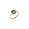 Pomellato | ANELLO NUDO - ANELLO IN ORO ROSA CON CASTONE IN ORO BIANCO E PRASIOLITE SFACCETTATA - A.B403/O6/PA - PAB4030O6000000PA (1)