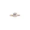 Pomellato | ANELLO NUDO - ANELLO NUDO PETIT IN ORO ROSA CON CASTONE IN ORO BIANCO E TOPAZIO BIANCO SFACCETTATO - A.B403/O6/TB - PAB4030O6000000TB (2)