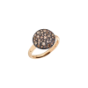 Pomellato | ANELLO IN ORO ROSA CON PAVE&rsquo; IN ORO ROSA BRUNITO E CON BRILLANTI BROWN - PAB2040O7000DBR00 (1)