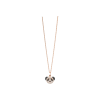 Qeelin | COLLANA PETITE BO BO IN ORO ROSA CON DIAMANTI BIANCHI E DIAMANTI NERI - BBF-NL0011A-RGDBD - BBF-NL0011A-RGDBD (1)