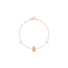 Qeelin | BRACCIALE PETITE WULU IN ORO ROSA CON PAV&Egrave; DI DIAMANTI - WU-BR0009A-RGD - WUBPT9ARGDI (1)