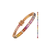 Bartorelli Italian Jewels | BRACCIALE TENNIS RAINBOW IN ORO ROSA CON DIAMANTI E ZAFFIRI MULTICOLOR - KB1040/MS (2)