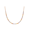 Bartorelli Italian Jewels | COLLANA TENNIS RAINBOW IN ORO ROSA CON ZAFFIRI MULTICOLOR E DIAMANTI - KN1009/MS (1)