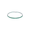 Bartorelli Italian Jewels | BRACCIALE TENNIS IN ORO BIANCO E SMERALDI - 329-L1051-H (1)