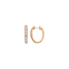 Bartorelli Italian Jewels | ORECCHINI CERCHIO OVALE IN ORO ROSA E DIAMANTI - VE28786DPS (1)