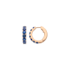 Bartorelli Italian Jewels | ORECCHINI CERCHIETTO IN ORO ROSA E ZAFFIRI BLU - VE28699SBPS (1)