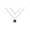 Bartorelli Italian Jewels | COLLANA PIRAMIDI IN ORO NERO E ORO ROSA CON ONICE E DIAMANTI BIANCHI - VN28814DBOXP (1)
