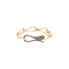 Dada Arrigoni | BRACCIALE CATENA ELIKA IN ORO ROSA E ORO BRUNITO CON PAV&Eacute; DI DIAMANTI BROWN - DEK01BRRNDW - DEK01BRRNDW (1)