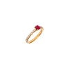 Bartorelli Italian Jewels | ANELLO IN ORO ROSA CON RUBINO E  DIAMANTI - FA1141R007001 (1)