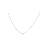 Bartorelli Italian Jewels | COLLANA SOLITARIO DIAMANTE CUORE IN ORO BIANCO - C058/C (1)