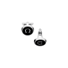 Omega | GEMELLI OMEGAMANIA IN ACCIAIO INOSSIDABILE E SMALTO NERO - C91STA0206105 - C91STA0206105 (1)
