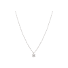 Bartorelli Italian Jewels | COLLANA ORO BIANCO CON CIONDOLO LETTERA B IN DIAMANTI TAGLIO BRILLANTE - BACO0025 (1)