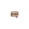 Bartorelli Italian Jewels | ANELLO IN ORO ROSA CON ZAFFIRI MULTICOLOR - KR1217/MS (2)