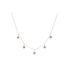 Bartorelli Italian Jewels | COLLANA  IN ORO ROSA CON STELLE IN PAV&Eacute; DI DIAMANTI BROWN - C054/13-OR-DB (1)