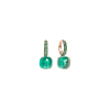 Pomellato | ORECCHINI NUDO IN ORO BIANCO E ORO ROSA RODIATO NERO CON PRASIOLITE, MALACHITE E TSAVORITE - POC3000O6BKRTZMPA - POC3000O6BKRTZMPA (1)