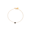 Bartorelli Italian Jewels | BRACCIALE IN ORO ROSA CON CUORE  IN PAV&Eacute; DI DIAMANTI NERI - 222923 (1)