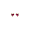 Bartorelli Italian Jewels | ORECCHINI CUORE A LOBO IN ORO ROSA CON DIAMANTI E RUBINI - 1PE0751537/2 (1)