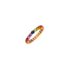 Bartorelli Italian Jewels | ANELLO VERETTA RAINBOW IN ORO ROSA E ZAFFIRI MULTICOLOR - KR1125/MS (1)