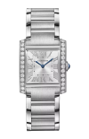 Cartier | TANK FRAN&Ccedil;AISE, MODELLO PICCOLO, ACCIAIO, DIAMANTI, QUARZO - W4TA0029 (1)