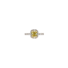 Bartorelli Italian Jewels | ANELLO SOLITARIO IN ORO BIANCO CON DIAMANTE FANCY LIGHT YELLOW E DIAMANTI BIANCHI - 000-3490-372 (2)