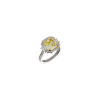 Bartorelli Italian Jewels | ANELLO IN ORO BIANCO CON DIAMANTE FANCY YELLOW CERTIFICATO GIA ORIGINALE E DIAMANTI BIANCHI - 000-5383NS (1)