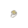 Bartorelli Italian Jewels | ANELLO IN ORO BIANCO CON DIAMANTE FANCY YELLOW CERTIFICATO GIA E DIAMANTI BIANCHI - 000-4982NS (1)