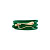 Dada Arrigoni | BRACCIALE ELIKA IN PELLE VERDE CON CHIUSURA IN ORO ROSA - DEK04BRRRXV (2)