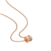 Bulgari | COLLANA B.ZERO1 IN ORO ROSA CON PAVE' DI DIAMANTI - CL857518 (1)