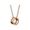 Bulgari | COLLANA B.ZERO1 DESIGN LEGEND CON PENDENTE IN ORO ROSA 18 KT CON PAVE' DI DIAMANTI LUNGO LA SPIRALE E CATENA IN ORO ROSA 18 KT - CL858353 (1)