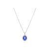 Bartorelli Italian Jewels | COLLANA IN ORO BIANCO CON PENDENTE TANZANITE E DIAMANTICERTIFICAZIONE SGR - 6587 (1)