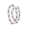 Mano | J . | COLLANA A MAGLIE OVALI IN TITANIO SABBIATO,  ORO ROSA E DIAMANTI - CCO14RGDWH (1)