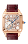 Cartier | SANTOS-DUMONT MICRO ROTORE, MODELLO GRANDE, SCHELETRATO, ORO ROSA, AUTOMATICO - WHSA0030 (5)