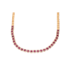Bartorelli Italian Jewels | GIROCOLLO IN ORO ROSA CON ROSETTE IN DIAMANTI E RODOLITE - 1GA0030893/3 (1)