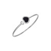 Chopard | CHOPARD - BRACCIALE BANGLE HAPPY HEARTS, ORO BIANCO ETICO, DIAMANTI, AVVENTURINA - 85A074 (1)