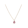 Bartorelli Italian Jewels | GIROCOLLO IN ORO ROSA CON ZAFFIRO ROSA E DIAMANTI BIANCHI - 372-3573-C-BIS (1)